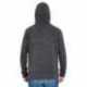 J America JA8871 Adult Triblend Pullover Fleece Hooded Sweatshirt