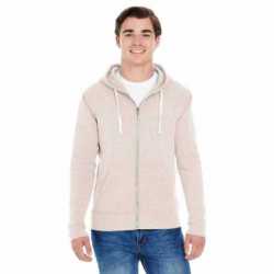 J America JA8872 Adult Triblend Full-Zip Fleece Hooded Sweatshirt