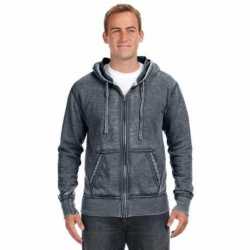 J America JA8916 Adult Vintage Zen Full-Zip Fleece Hooded Sweatshirt