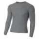 A4 N3133 Adult Polyester Spandex Long Sleeve Compression T-Shirt