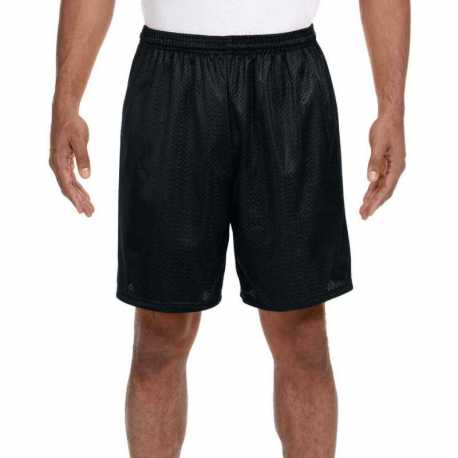 A4 N5293 Adult Seven Inch Inseam Mesh Short