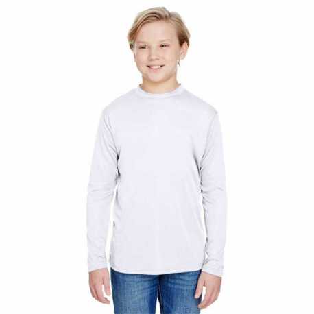 A4 NB3165 Youth Long Sleeve Cooling Performance Crew Shirt