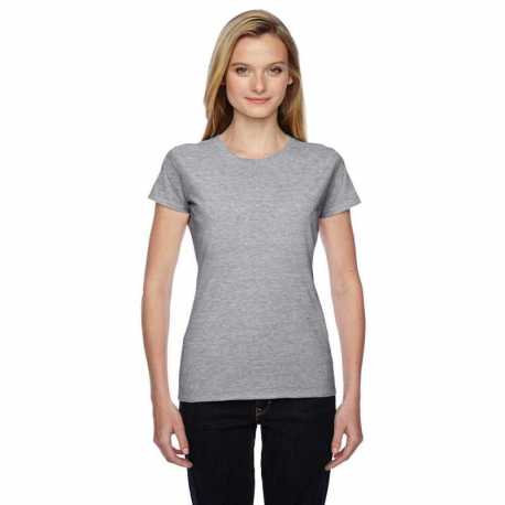 Fruit Of The Loom SSFJR Ladies Sofspun Jersey Junior Crew T-Shirt