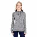 J America JA8616 Ladies Cosmic Contrast Fleece Hooded Sweatshirt