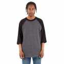 Shaka Wear SHRAG Adult Three-Quarter Sleeve Raglan T-Shirt