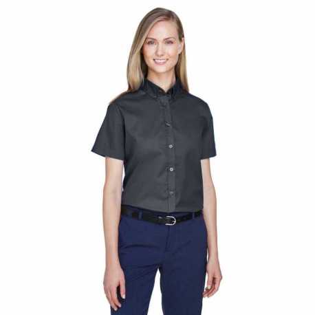 Core365 78194 Ladies Optimum Short-Sleeve Twill Shirt