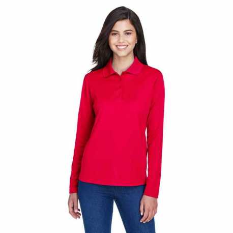 Core365 78192 Ladies Pinnacle Performance Long-Sleeve Pique Polo