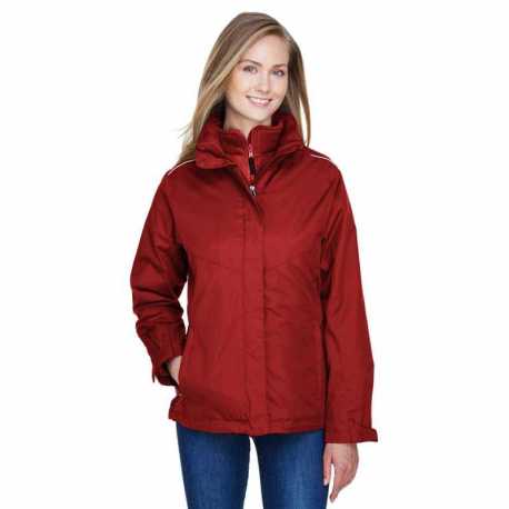 Core365 78205 Ladies Region 3-in-1 Jacket with Fleece Liner