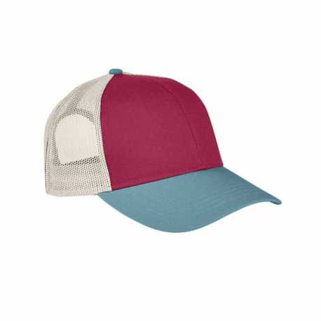 Authentic Pigment AP1919 Tri-Color Trucker Cap