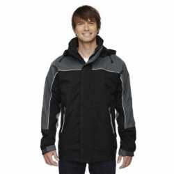 North End 88052 Adult 3-in-1 Seam-Sealed Mid-Length Jacket with Piping