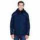 North End 88196 Men's Angle 3-in-1 Jacket with Bonded Fleece Liner