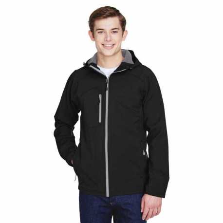 North End 88166 Men's Prospect Two-Layer Fleece Bonded Soft Shell Hooded Jacket