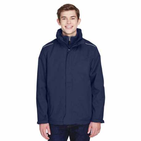 Core365 88205 Men's Region 3-in-1 Jacket with Fleece Liner