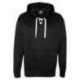 J America JA8833 Adult Sport Lace Poly Hooded Sweatshirt