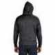 J America JA8833 Adult Sport Lace Poly Hooded Sweatshirt