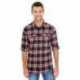 Burnside B8210 Men's Plaid Flannel Shirt