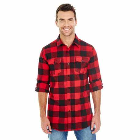 Burnside B8210 Men's Plaid Flannel Shirt