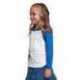 Next Level Apparel 3352 Youth CVC Three-Quarter Sleeve Raglan