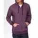 Next Level Apparel 9600 Adult Pacifica Denim Fleece Full-Zip Hooded Sweatshirt