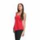 Next Level Apparel 6338 Ladies Gathered Racerback Tank