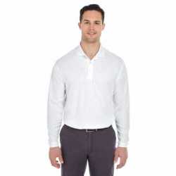 UltraClub 8210LS Adult Cool & Dry Long-Sleeve Mesh Pique Polo