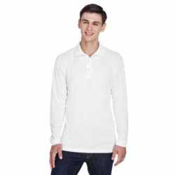 UltraClub 8405LS Adult Cool & Dry Sport Long-Sleeve Polo