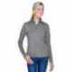 UltraClub 8618W Ladies Cool & Dry Heathered Performance Quarter-Zip