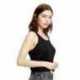 US Blanks US510 Ladies Sheer Cropped Racer Tank