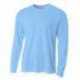 A4 N3253 Men's Birds-Eye Mesh Long Sleeve T-Shirt