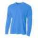 A4 N3253 Men's Birds-Eye Mesh Long Sleeve T-Shirt