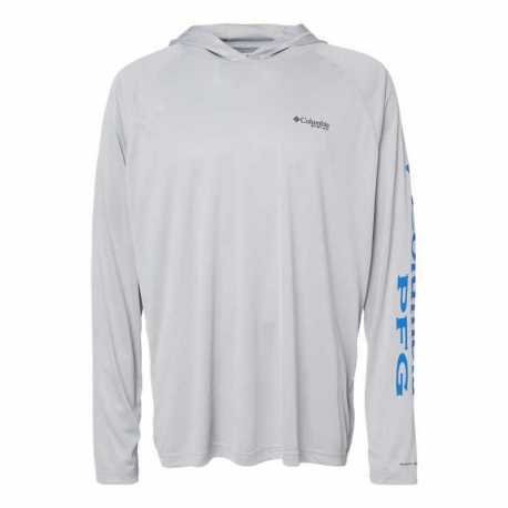 Columbia 153617 PFG Terminal Tackle Hooded Long Sleeve T-Shirt