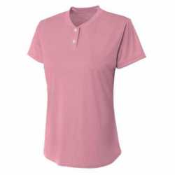 A4 NG3143 Girl's Tek 2-Button Henley Shirt