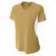 A4 NW3223 Ladies Color Block Performance V-Neck T-Shirt