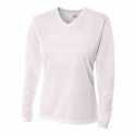 A4 NW3255 Ladies Birds-Eye Mesh Long Sleeve V-Neck T-Shirt