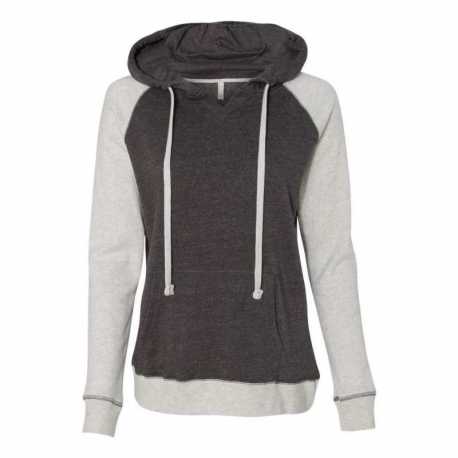 MV Sport W17127 Women's Harper Raglan Hooded Sweatshirt