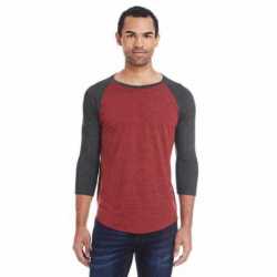 Threadfast Apparel 302G Unisex Triblend Three-Quarter Sleeve Raglan