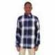 Shaka Wear SHHFS Men's Plaid Flannel Overshirt