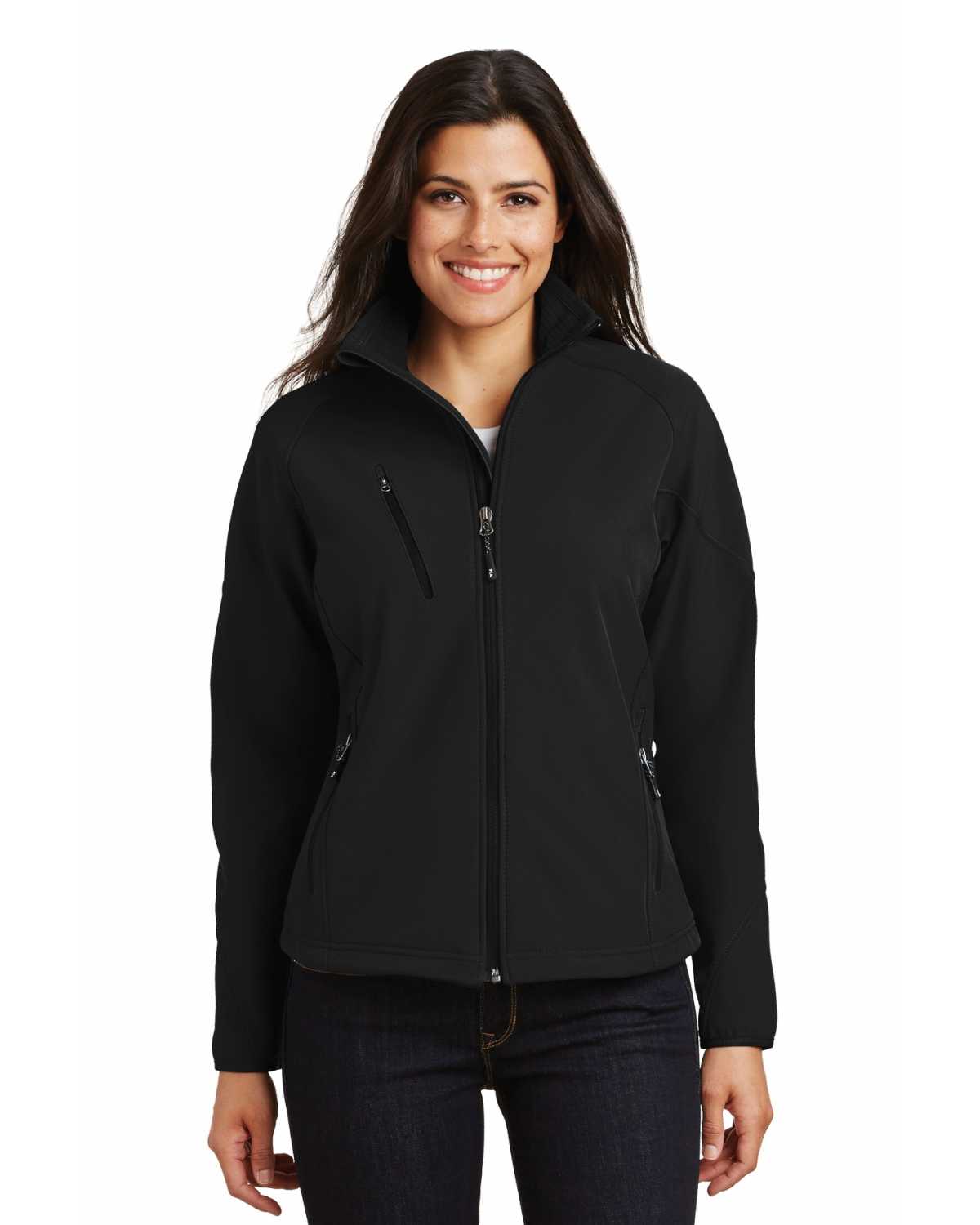 Port Authority L705 Ladies Textured Soft Shell Jacket on discount ...