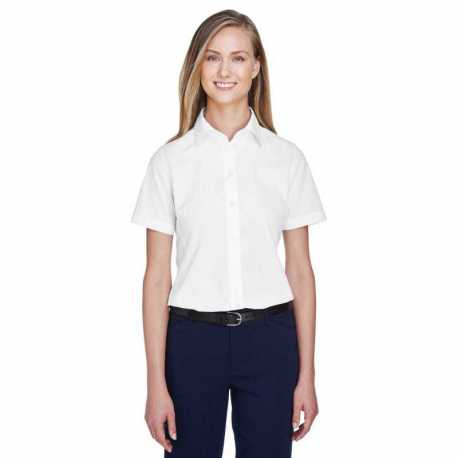 Devon & Jones D620SW Ladies Crown Collection Solid Broadcloth Short-Sleeve Woven Shirt