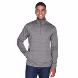 Devon & Jones DG798 Men's Newbury Melange Fleece Quarter-Zip