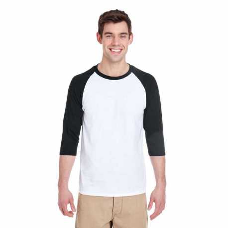 Gildan G570 Adult Heavy Cotton Three-Quarter Raglan Sleeve T-Shirt