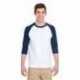 Gildan G570 Adult Heavy Cotton Three-Quarter Raglan Sleeve T-Shirt