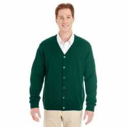 Harriton M425 Men's Pilbloc V-Neck Button Cardigan Sweater