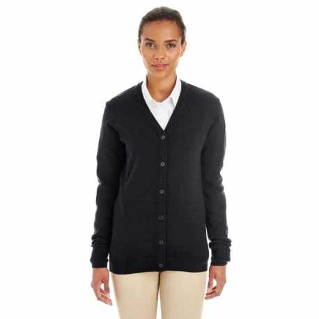 Harriton M425W Ladies Pilbloc V-Neck Button Cardigan Sweater