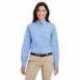 Harriton M581W Ladies Foundation Cotton Long-Sleeve Twill Shirt with Teflon