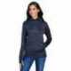 J America JA8662 Ladies Odyssey Striped Poly Fleece Lapover Hood