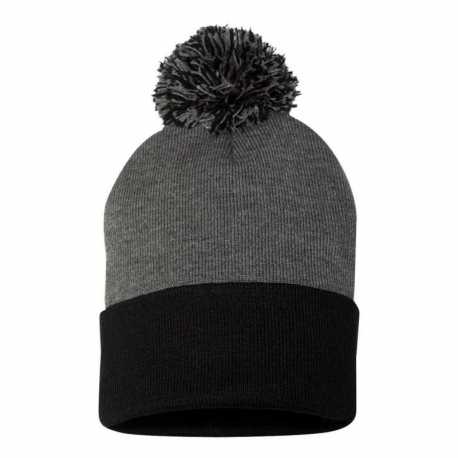 Sportsman SP15 12" Pom-Pom Cuffed Beanie