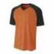 A4 N3373 Adult Polyester V-Neck Strike Jersey with Contrast Sleeve