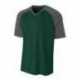 A4 NB3373 Youth Polyester V-Neck Strike Jersey with Contrast Sleeves