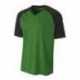 A4 NB3373 Youth Polyester V-Neck Strike Jersey with Contrast Sleeves